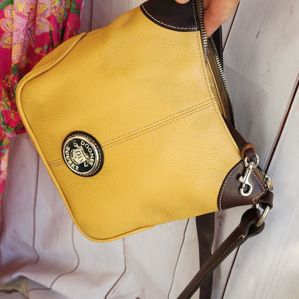 Yellow and Brown Women's Shoulder Bag - Picture 3 of 6